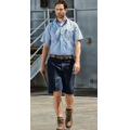Wrangler Workwear Men's Plain Front Work Shorts - Charcoal Gray